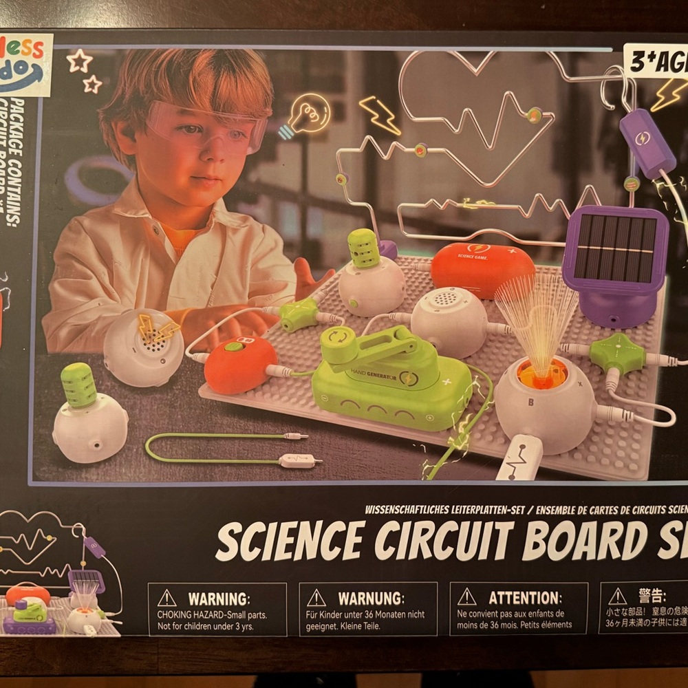 STEM Learning Circuit Kit for Kids - Orange, Green, White